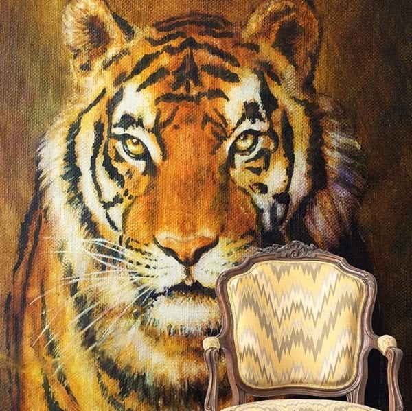 Tiger Kaplan Desen Duvar Kağıdı