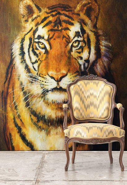 Tiger Kaplan Desen Duvar Kağıdı