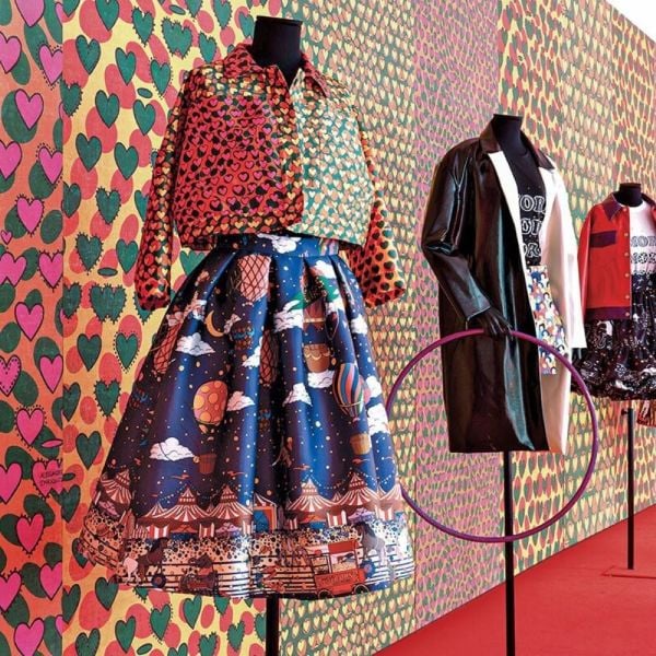 Enriquezland CuoriPois Yeşil Sarı Kalpli Duvar Kağıdı