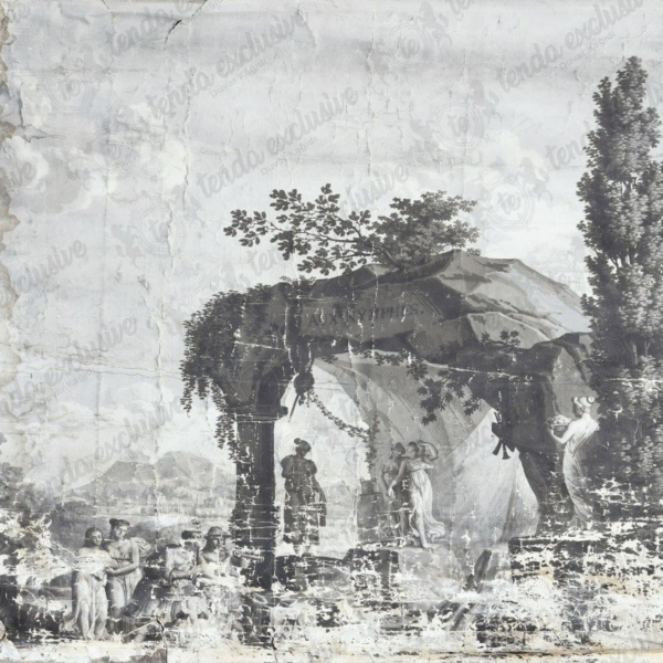 Uva Siyah Beyaz Antik Çağ Duvar Kağıdı