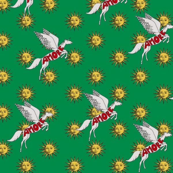 Enriquezland Pegaso Yeşil Duvar Kağıdı