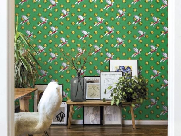 Enriquezland Pegaso Yeşil Duvar Kağıdı