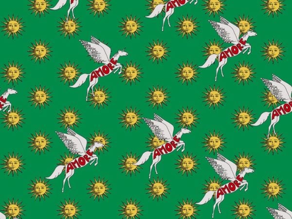 Enriquezland Pegaso Yeşil Duvar Kağıdı