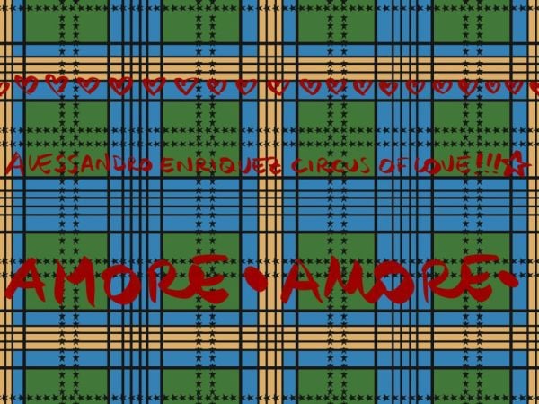 Enriquezland  AmoureCheck Ekoseli Duvar Kağıdı