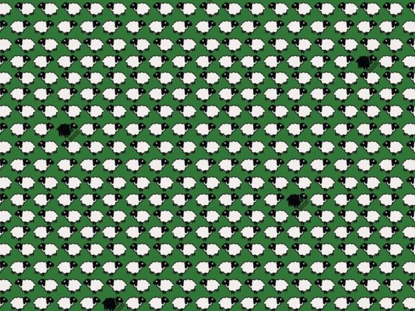 Enriquezland Pecorelle Yeşil Kuzular Duvar Kağıdı