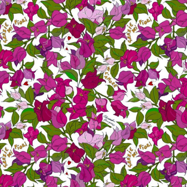 Enriquezland Damour Beyaz Zemin Duvar Kağıdı