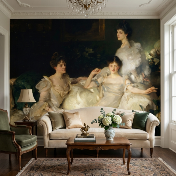 Eski Zamanda Gelinlikli Kızlar Duvar Kağıdı