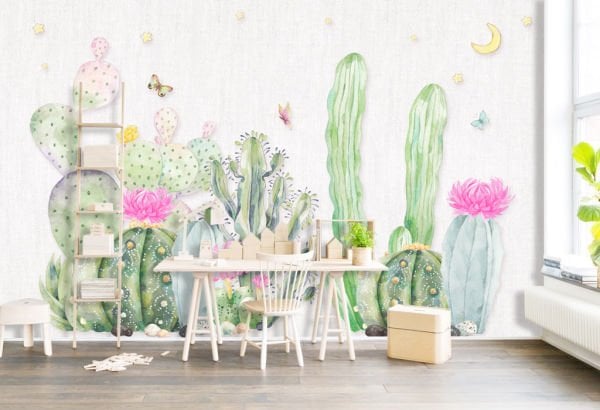 Fresh Postaral Minik Kaktüsler Duvar Kağıdı