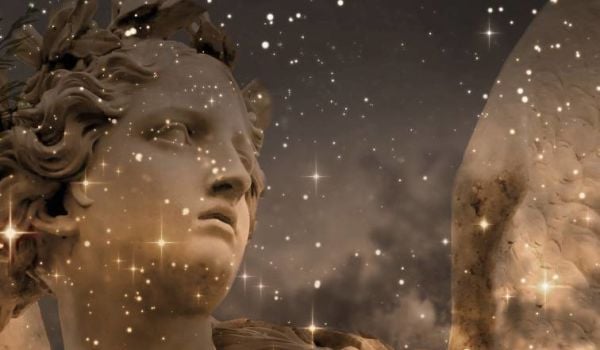 Mitolojik Büst Ve Melek Büst Tasarım Duvar Kağıdı