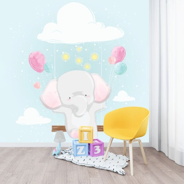 Hand Drawn Elephant Duvar Kağıdı