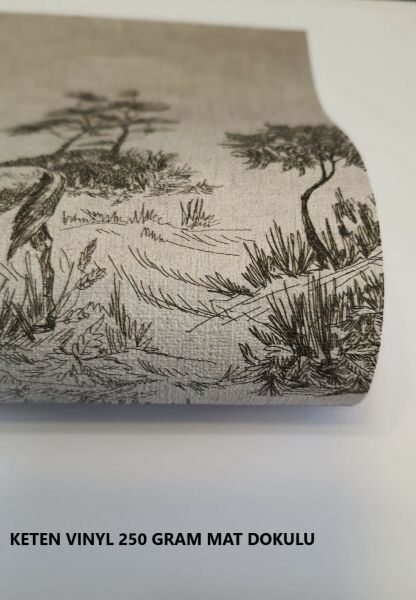 Tropik Ağaçlar İçinde Orkide Çiçekleri Duvar Kağıdı