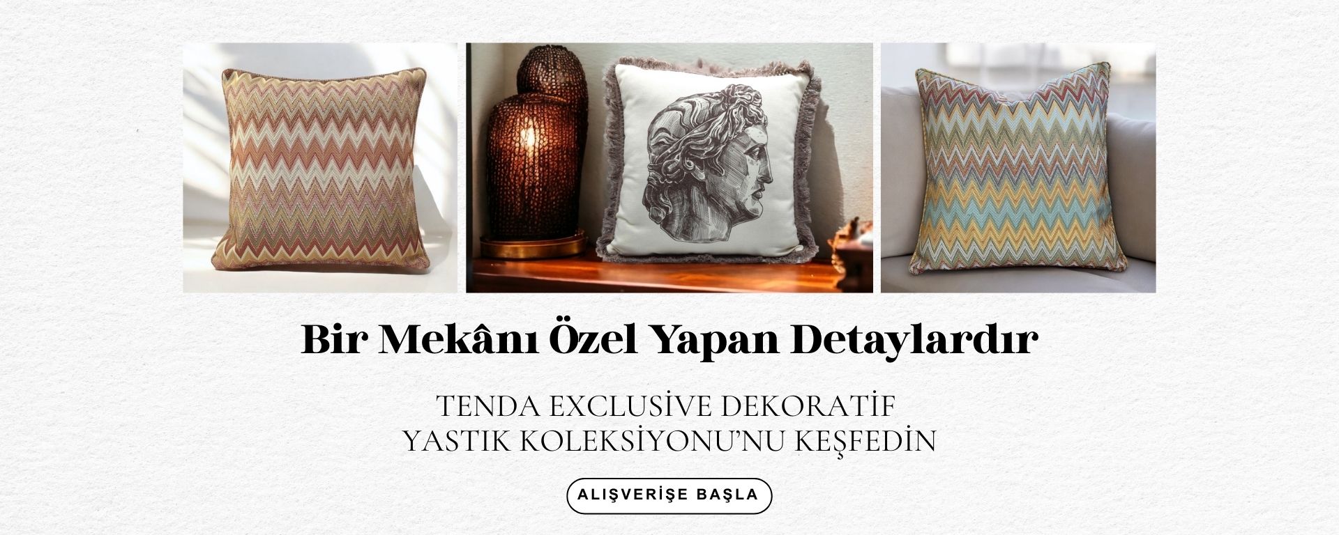 Tenda Exclusive Figür Desenli Yastıklar